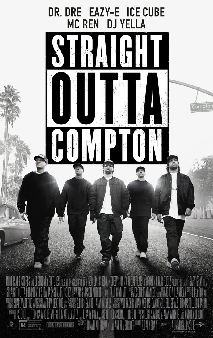 Amazon.co.jp: STRAIGHT OUTTA COMPTON 映画ポスター 両面 オリジナル